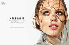 Dewy-Skinned Beauty Editorials