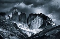 Monochromatic Mountain Photography Image 2