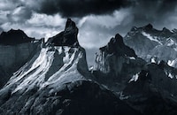 Monochromatic Mountain Photography Image 4