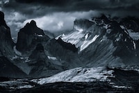 Monochromatic Mountain Photography Image 7