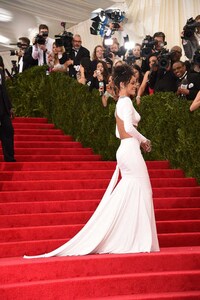 Backless Crop Top Gowns Image 2