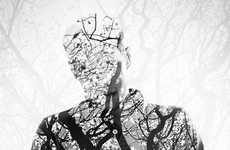 13 Double Exposure Nature Portraits