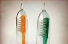 Retro Rocket Toothbrush Photography