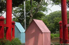 Paper Art-Inspired Shelters