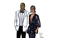 Elegant Celeb Fashion Illustrations