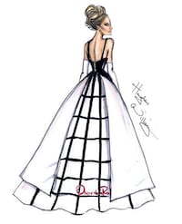 Elegant Celeb Fashion Illustrations Image 2