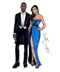 Elegant Celeb Fashion Illustrations Image 7