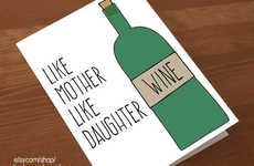 Wine-Loving Maternal Greetings