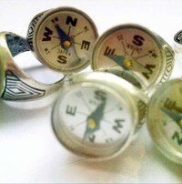 Miniature Compass Rings Image 2