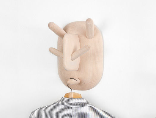 Grotesque-Faced Garment Racks