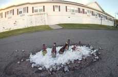 Damaged Road Art Installations