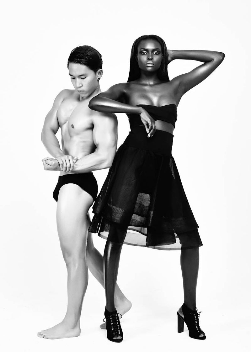Monochromatic Bodybuilder Photoshoots