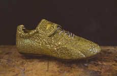 Gilded Soccer Cleats