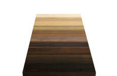 Ombre-Patterned Wood Furnishings
