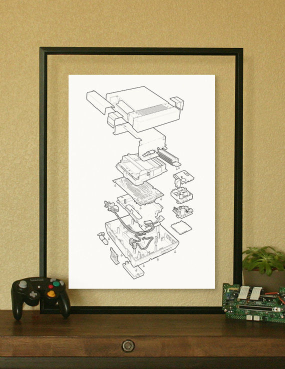 Dismantled Gaming Console Posters