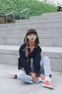 Loitering Skater Girl Captures Image 6