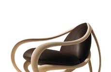 Sinuous Wood Rocking Chairs