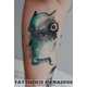 Cartoonish Watercolor Tattoos Image 2