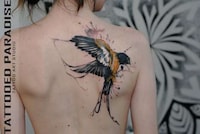 Cartoonish Watercolor Tattoos Image 4