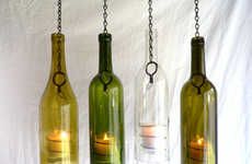 Upcycled Wine Bottle Decor