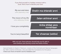 Fantasy Language Infographics Image 2