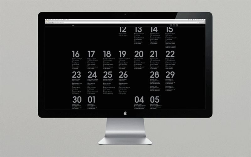 Minimalist World Cup Websites