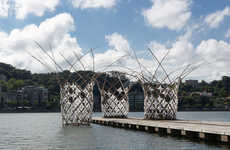 Woven Bamboo Pavilions