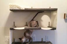 Tri-Level Cat Shelves