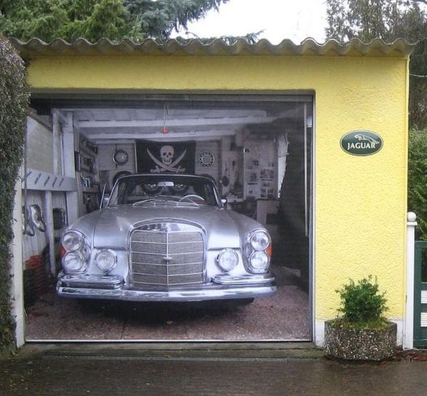 Tricky Garage Door Decals