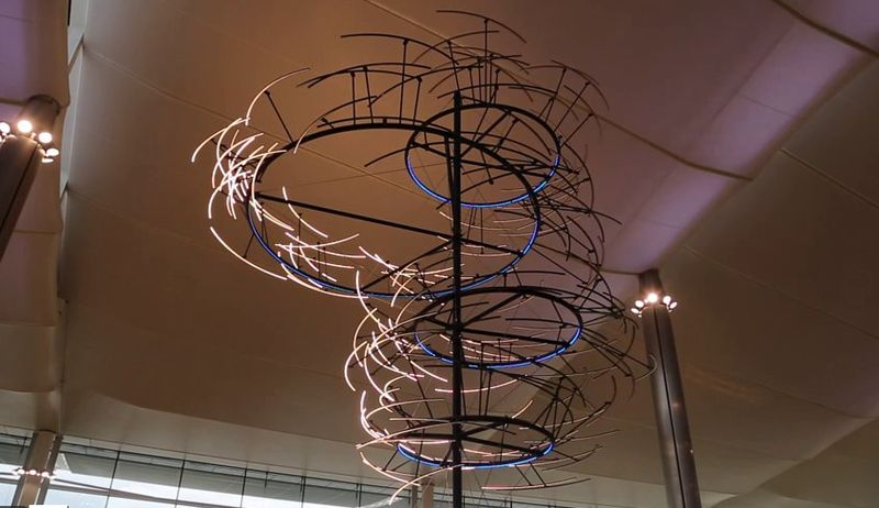 Swirling Light Sculptures