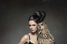 Avian-infused Lingerie Editorials