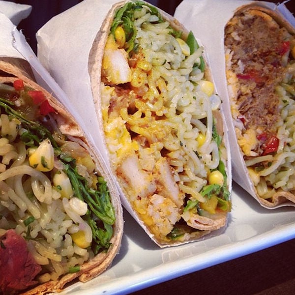 Instant Noodle Burritos