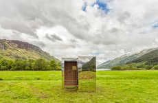 Mirrored Cuboid Cabins