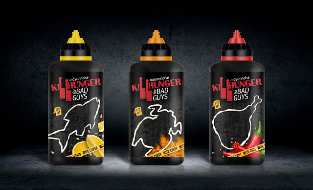 Crime Scene Condiment Bottles