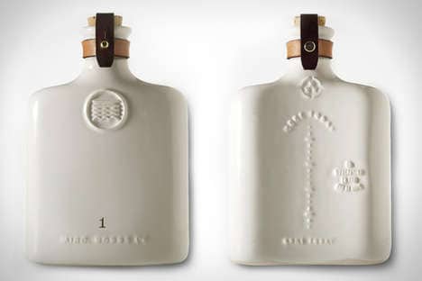 Embossed Ceramic Flasks: The Misc. Goods' Ceramic Flasks are Luxurious ...