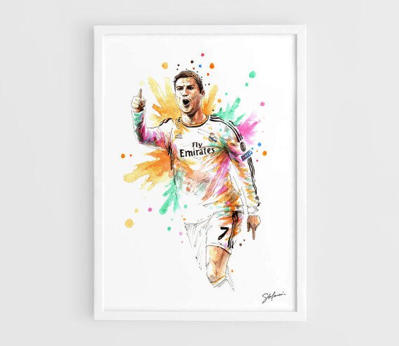 Striking Soccer Star Paintings