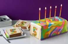 Multi-Colored Birthday Cakes