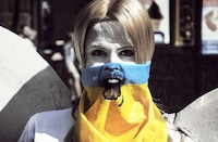 Politically-Painted Scarfs Image 2