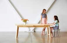 Overlapping Wood Grain Furniture