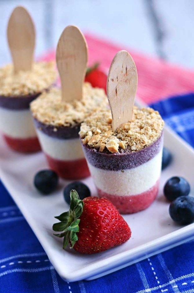 Boozy Patriotic Poptails