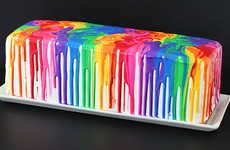 Melted Rainbow Cakes