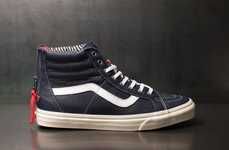 Zipped Canvas Sneakers