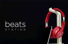 Wooden Headphone Stands