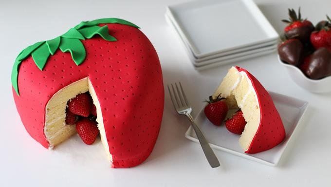 Literal Strawberry Cakes