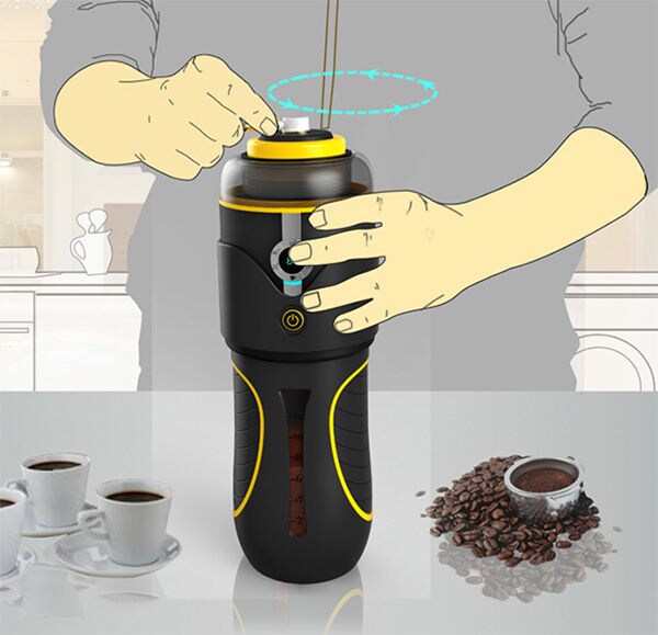 Hand-Cranked Java Dispensers