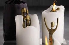 Candles With Hidden Sculptures