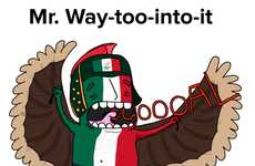 Witty Football Fan Illustrations