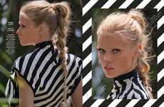 Glamorously Striped Editorials