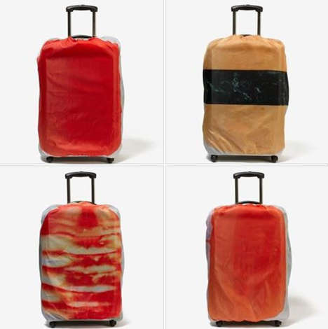 Sushi Kawaii Pattern Print Luggage Cover Protector