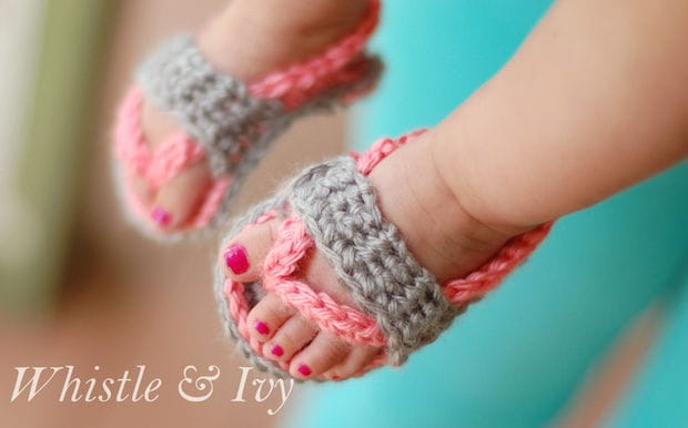 Crochet Baby Sandals